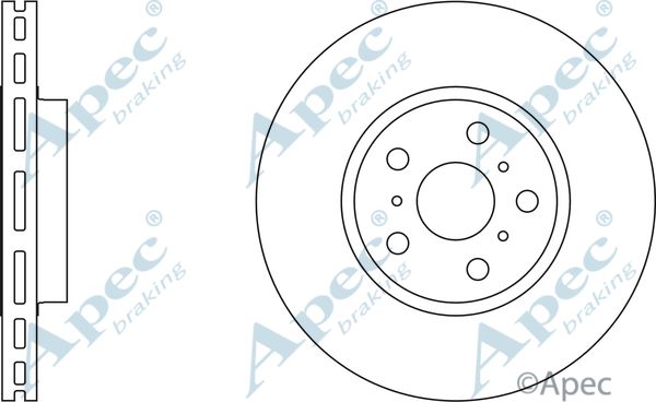 APEC BRAKING Bremžu diski DSK729